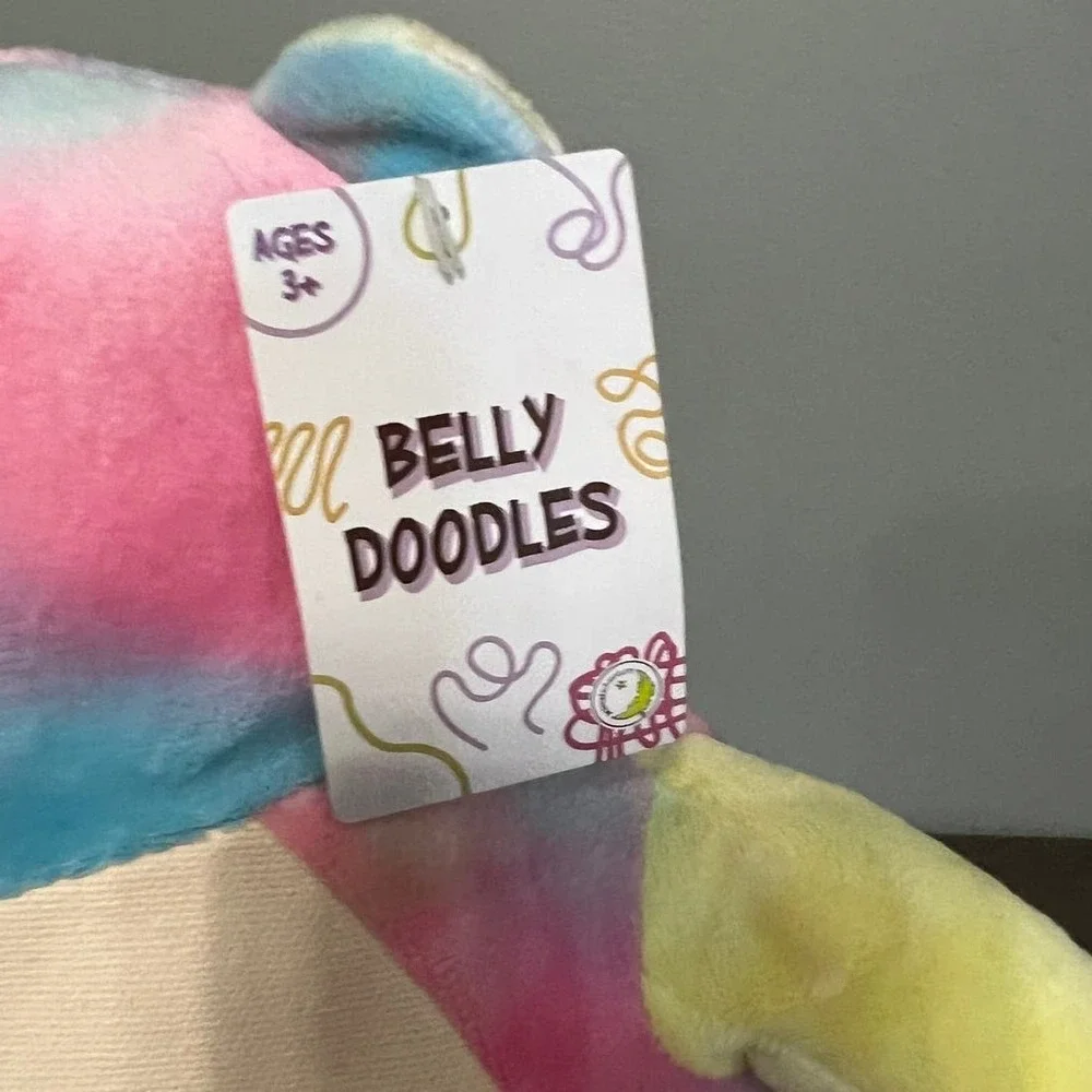 Animal Adventure Bellydoodles Tie Dye Teddy‎ Bear Plush